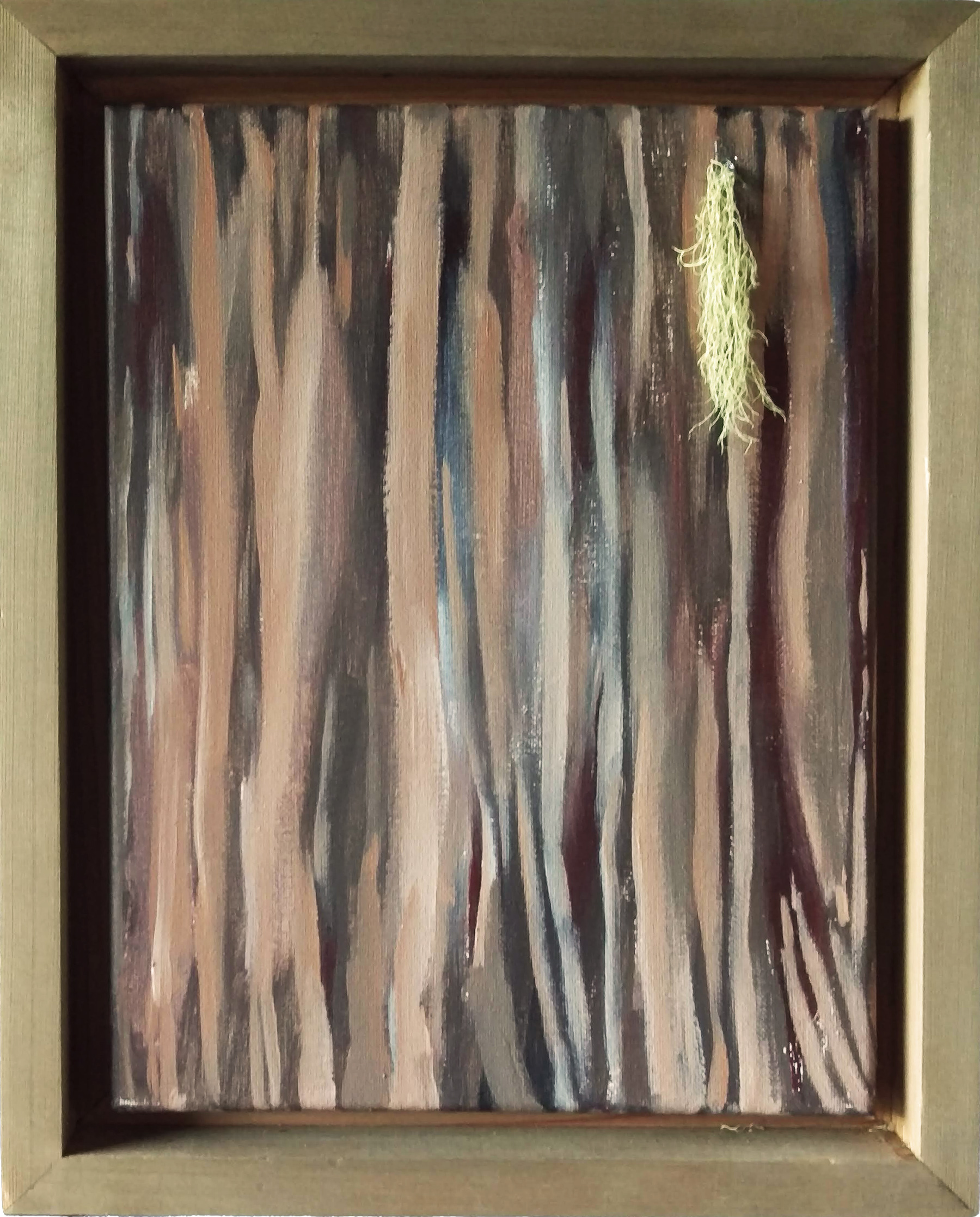 A painting of Western Red Cedar, framed in Western Red Cedar.